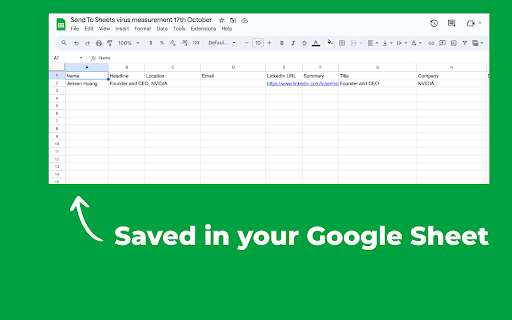 Send to Sheets from Chrome web store to be run with OffiDocs Chromium online Send to Sheets from Chrome web store to be run with OffiDocs Chromium online