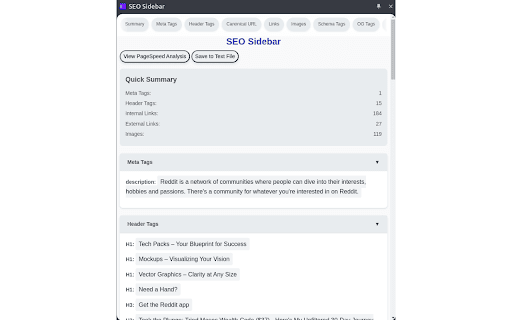 SEO Sidebar from Chrome web store to be run with OffiDocs Chromium online SEO Sidebar from Chrome web store to be run with OffiDocs Chromium online