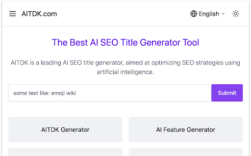SEO Title Generator from Chrome web store to be run with OffiDocs Chromium online SEO Title Generator from Chrome web store to be run with OffiDocs Chromium online
