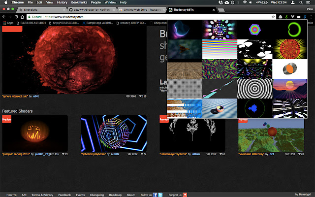 ShaderToy Notifier from Chrome web store to be run with OffiDocs Chromium online ShaderToy Notifier from Chrome web store to be run with OffiDocs Chromium online