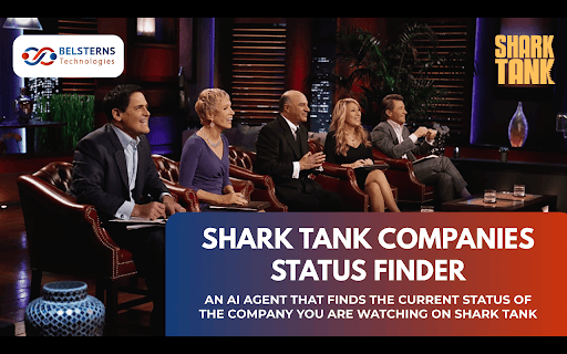 Shark Tank Companies Status Finder from Chrome web store to be run with OffiDocs Chromium online Shark Tank Companies Status Finder from Chrome web store to be run with OffiDocs Chromium online