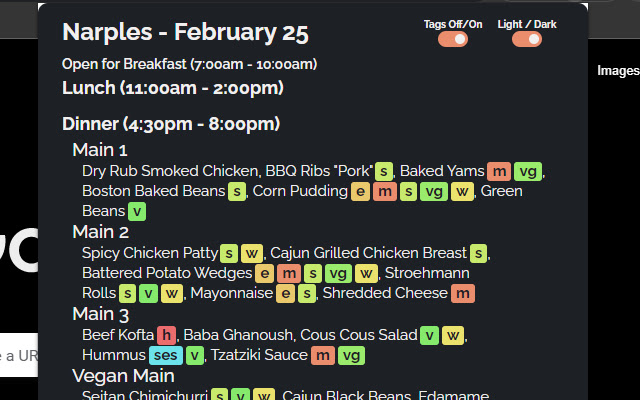 Sharples Menu from Chrome web store to be run with OffiDocs Chromium online Sharples Menu from Chrome web store to be run with OffiDocs Chromium online