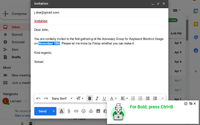 Shortcut Sensei from Chrome web store to be run with OffiDocs Chromium online Shortcut Sensei from Chrome web store to be run with OffiDocs Chromium online