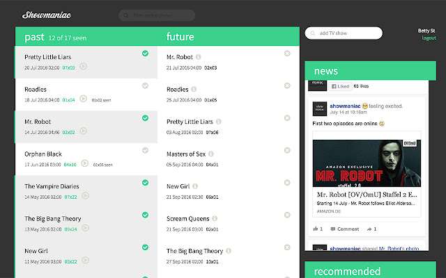 Showmaniac from Chrome web store to be run with OffiDocs Chromium online Showmaniac from Chrome web store to be run with OffiDocs Chromium online