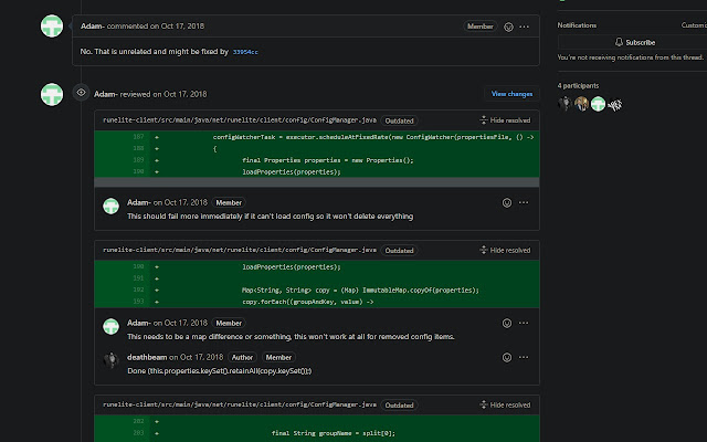 Show resolved Github PR comments from Chrome web store to be run with OffiDocs Chromium online Show resolved Github PR comments from Chrome web store to be run with OffiDocs Chromium online