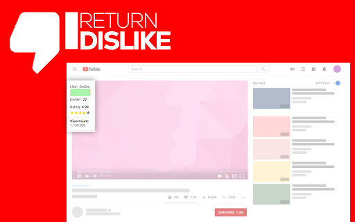 Show Youtube Dislike Counter from Chrome web store to be run with OffiDocs Chromium online Show Youtube Dislike Counter from Chrome web store to be run with OffiDocs Chromium online