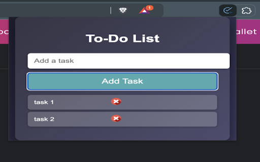 Simplified To Do Extension from Chrome web store to be run with OffiDocs Chromium online Simplified To Do Extension from Chrome web store to be run with OffiDocs Chromium online