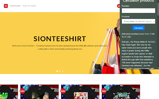 SionTeeShirt from Chrome web store to be run with OffiDocs Chromium online SionTeeShirt from Chrome web store to be run with OffiDocs Chromium online