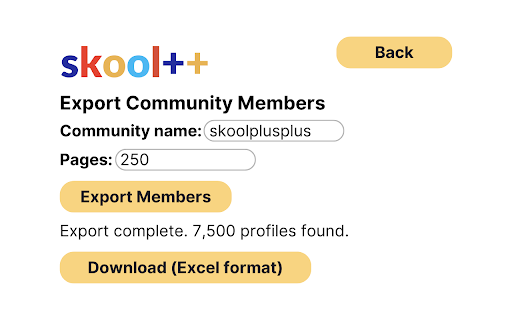 Skool++ from Chrome web store to be run with OffiDocs Chromium online Skool++ from Chrome web store to be run with OffiDocs Chromium online