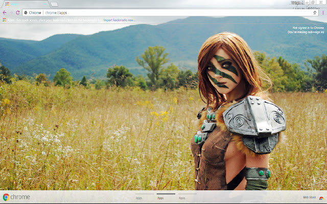 Skyrim girl theme 1366x768 from Chrome web store to be run with OffiDocs Chromium online Skyrim girl theme 1366x768 from Chrome web store to be run with OffiDocs Chromium online
