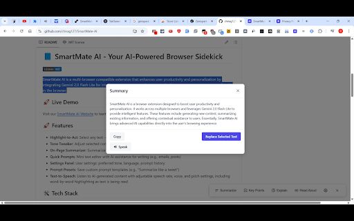 SmartMate AI from Chrome web store to be run with OffiDocs Chromium online SmartMate AI from Chrome web store to be run with OffiDocs Chromium online