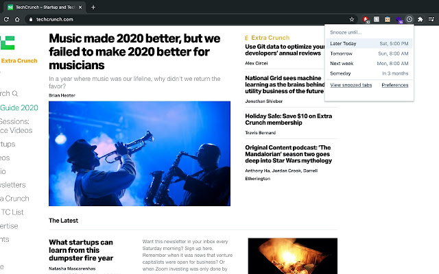 Snooze from Chrome web store to be run with OffiDocs Chromium online Snooze from Chrome web store to be run with OffiDocs Chromium online