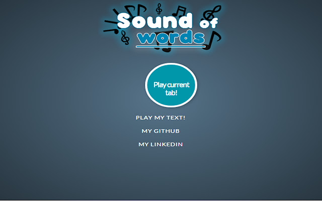 Sound of Words from Chrome web store to be run with OffiDocs Chromium online Sound of Words from Chrome web store to be run with OffiDocs Chromium online
