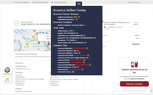 Sovendus Integration Tester from Chrome web store to be run with OffiDocs Chromium online Sovendus Integration Tester from Chrome web store to be run with OffiDocs Chromium online