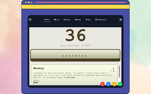 Spacebar Clicker Unblocked Game from Chrome web store to be run with OffiDocs Chromium online Spacebar Clicker Unblocked Game from Chrome web store to be run with OffiDocs Chromium online