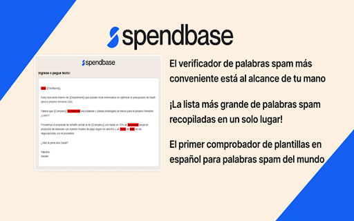 Spendbase Spam Checker Polish from Chrome web store to be run with OffiDocs Chromium online Spendbase Spam Checker Polish from Chrome web store to be run with OffiDocs Chromium online