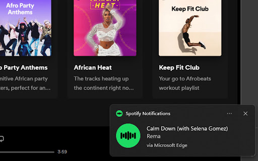 Spotify Notifications from Chrome web store to be run with OffiDocs Chromium online Spotify Notifications from Chrome web store to be run with OffiDocs Chromium online