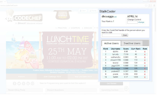 Stalkcoder from Chrome web store to be run with OffiDocs Chromium online Stalkcoder from Chrome web store to be run with OffiDocs Chromium online