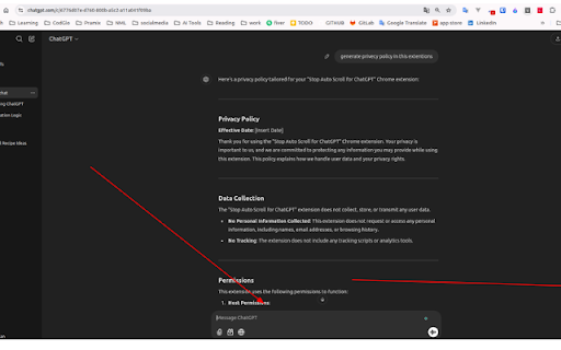 Stop Auto Scroll in ChatGPT from Chrome web store to be run with OffiDocs Chromium online Stop Auto Scroll in ChatGPT from Chrome web store to be run with OffiDocs Chromium online