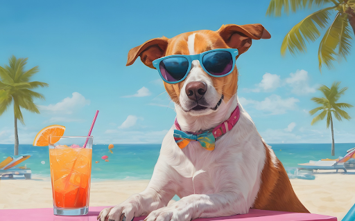 Stylish dog by the sea from Chrome web store to be run with OffiDocs Chromium online Stylish dog by the sea from Chrome web store to be run with OffiDocs Chromium online