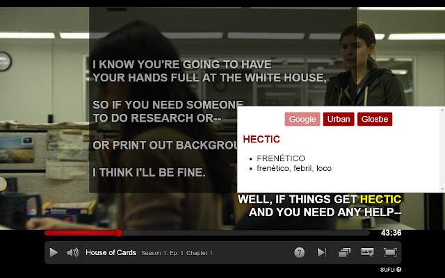 SUFLI Netflix subtitles translator from Chrome web store to be run with OffiDocs Chromium online SUFLI Netflix subtitles translator from Chrome web store to be run with OffiDocs Chromium online