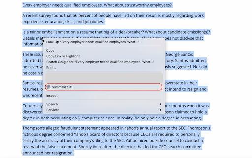 SummarizeIt from Chrome web store to be run with OffiDocs Chromium online SummarizeIt from Chrome web store to be run with OffiDocs Chromium online