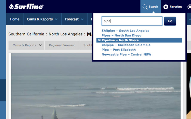 Surfline Quickfind from Chrome web store to be run with OffiDocs Chromium online Surfline Quickfind from Chrome web store to be run with OffiDocs Chromium online