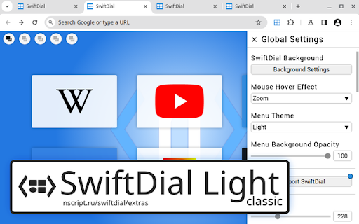 SwiftDial Light Classic from Chrome web store to be run with OffiDocs Chromium online SwiftDial Light Classic from Chrome web store to be run with OffiDocs Chromium online