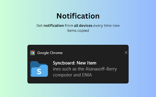 Syncboard Multiplatform Clipboard Synchronization from Chrome web store to be run with OffiDocs Chromium online Syncboard Multiplatform Clipboard Synchronization from Chrome web store to be run with OffiDocs Chromium online