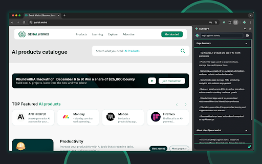 Synopify from Chrome web store to be run with OffiDocs Chromium online Synopify from Chrome web store to be run with OffiDocs Chromium online