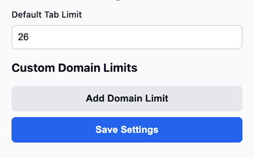 Tab Limit Extension from Chrome web store to be run with OffiDocs Chromium online Tab Limit Extension from Chrome web store to be run with OffiDocs Chromium online