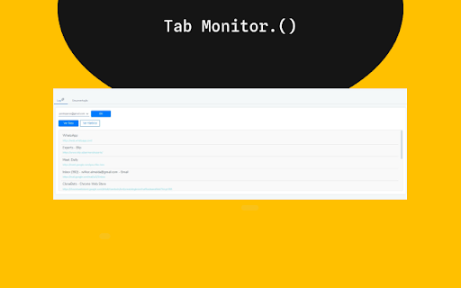 TabMonitor from Chrome web store to be run with OffiDocs Chromium online TabMonitor from Chrome web store to be run with OffiDocs Chromium online