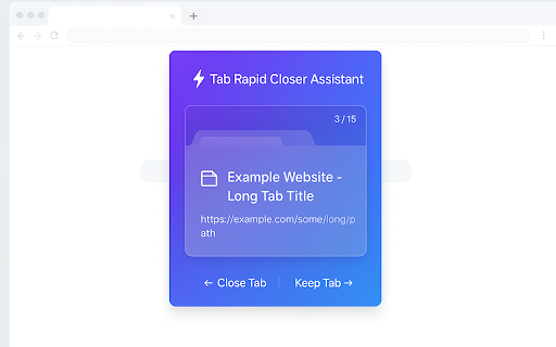 Tab Rapid Closer Assistant from Chrome web store to be run with OffiDocs Chromium online Tab Rapid Closer Assistant from Chrome web store to be run with OffiDocs Chromium online