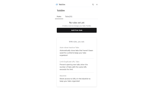 TabSlim from Chrome web store to be run with OffiDocs Chromium online TabSlim from Chrome web store to be run with OffiDocs Chromium online