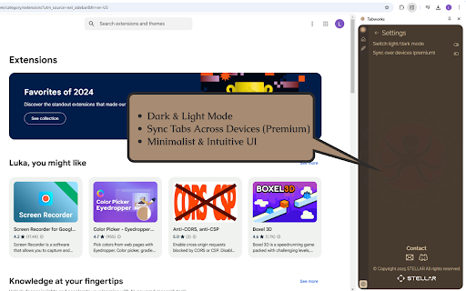 Tabworks from Chrome web store to be run with OffiDocs Chromium online Tabworks from Chrome web store to be run with OffiDocs Chromium online