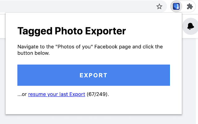 Tagged Photo Exporter for Facebook from Chrome web store to be run with OffiDocs Chromium online Tagged Photo Exporter for Facebook from Chrome web store to be run with OffiDocs Chromium online
