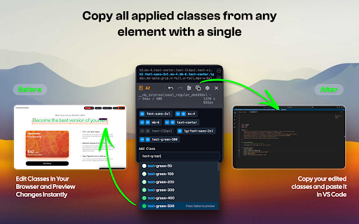 Tail Lens for Tailwind: Inspect, Edit, and Build Tailwind CSS Visually from Chrome web store to be run with OffiDocs Chromium online Tail Lens for Tailwind: Inspect, Edit, and Build Tailwind CSS Visually from Chrome web store to be run with OffiDocs Chromium online