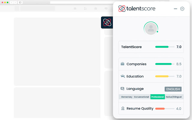 TalentScore from Chrome web store to be run with OffiDocs Chromium online TalentScore from Chrome web store to be run with OffiDocs Chromium online