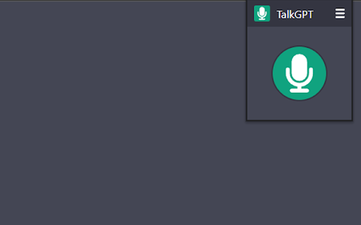 TalkGPT from Chrome web store to be run with OffiDocs Chromium online TalkGPT from Chrome web store to be run with OffiDocs Chromium online