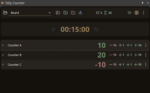 Tally Counter from Chrome web store to be run with OffiDocs Chromium online Tally Counter from Chrome web store to be run with OffiDocs Chromium online