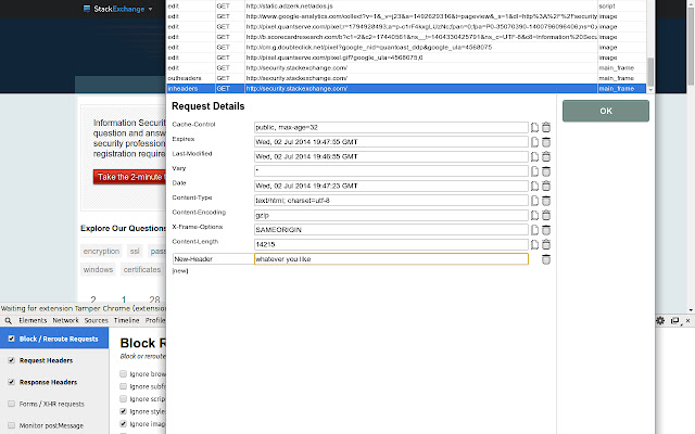 Tamper Chrome (extension) from Chrome web store to be run with OffiDocs Chromium online Tamper Chrome (extension) from Chrome web store to be run with OffiDocs Chromium online