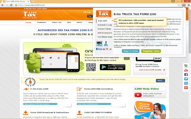 Tax2290.com from Chrome web store to be run with OffiDocs Chromium online Tax2290.com from Chrome web store to be run with OffiDocs Chromium online