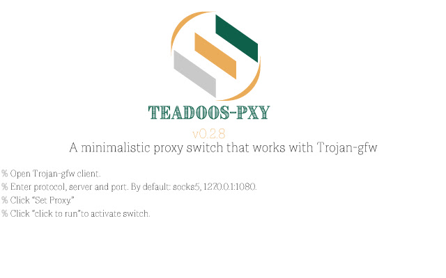 TeadoosPxy from Chrome web store to be run with OffiDocs Chromium online TeadoosPxy from Chrome web store to be run with OffiDocs Chromium online