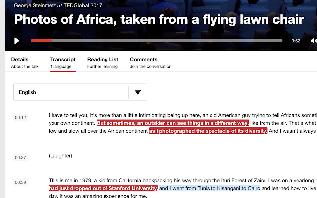 TEDxEnglish from Chrome web store to be run with OffiDocs Chromium online TEDxEnglish from Chrome web store to be run with OffiDocs Chromium online