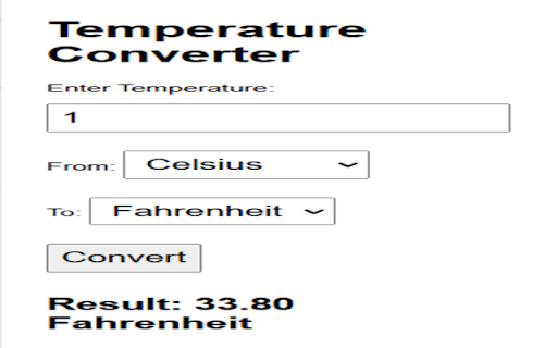 Temperature Converter from Chrome web store to be run with OffiDocs Chromium online Temperature Converter from Chrome web store to be run with OffiDocs Chromium online