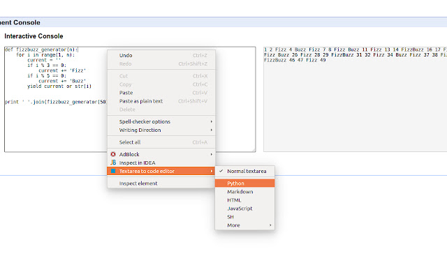 textarea to code editor from Chrome web store to be run with OffiDocs Chromium online textarea to code editor from Chrome web store to be run with OffiDocs Chromium online