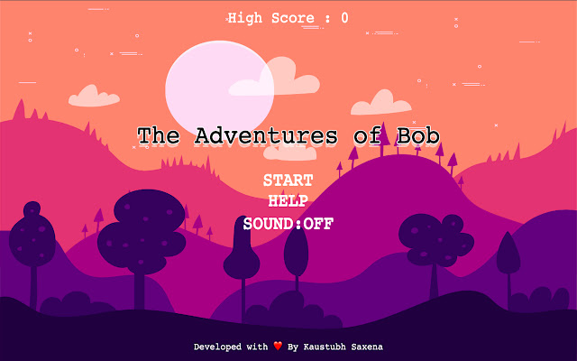 The Adventures of Bob from Chrome web store to be run with OffiDocs Chromium online The Adventures of Bob from Chrome web store to be run with OffiDocs Chromium online