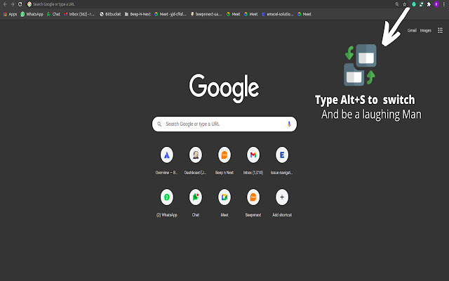 the laughing man tab from Chrome web store to be run with OffiDocs Chromium online the laughing man tab from Chrome web store to be run with OffiDocs Chromium online