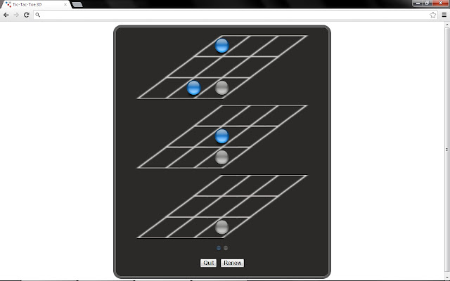 Tic Tac Toe 3D from Chrome web store to be run with OffiDocs Chromium online Tic Tac Toe 3D from Chrome web store to be run with OffiDocs Chromium online