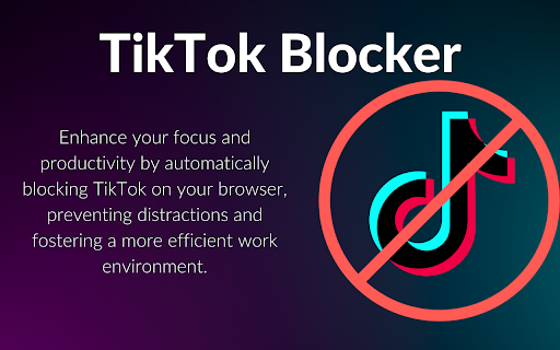 TikTok Blocker from Chrome web store to be run with OffiDocs Chromium online TikTok Blocker from Chrome web store to be run with OffiDocs Chromium online
